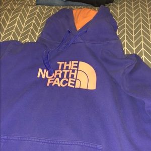 North Face hooded sweatshirt.